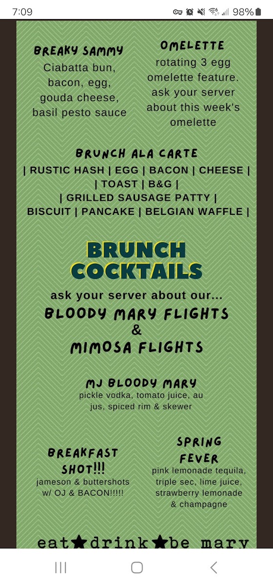 Menu Mary Jane Burgers & Brew-2